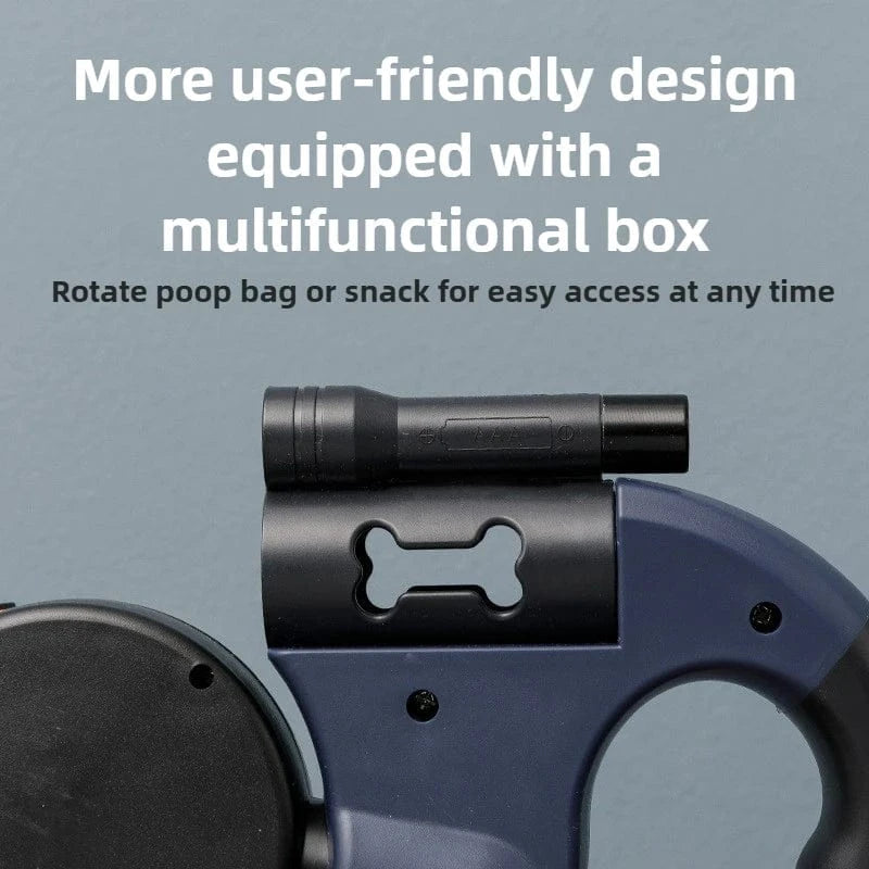 TechnuPet Smart Dog Leash 3m Retractable Double Dog Leash