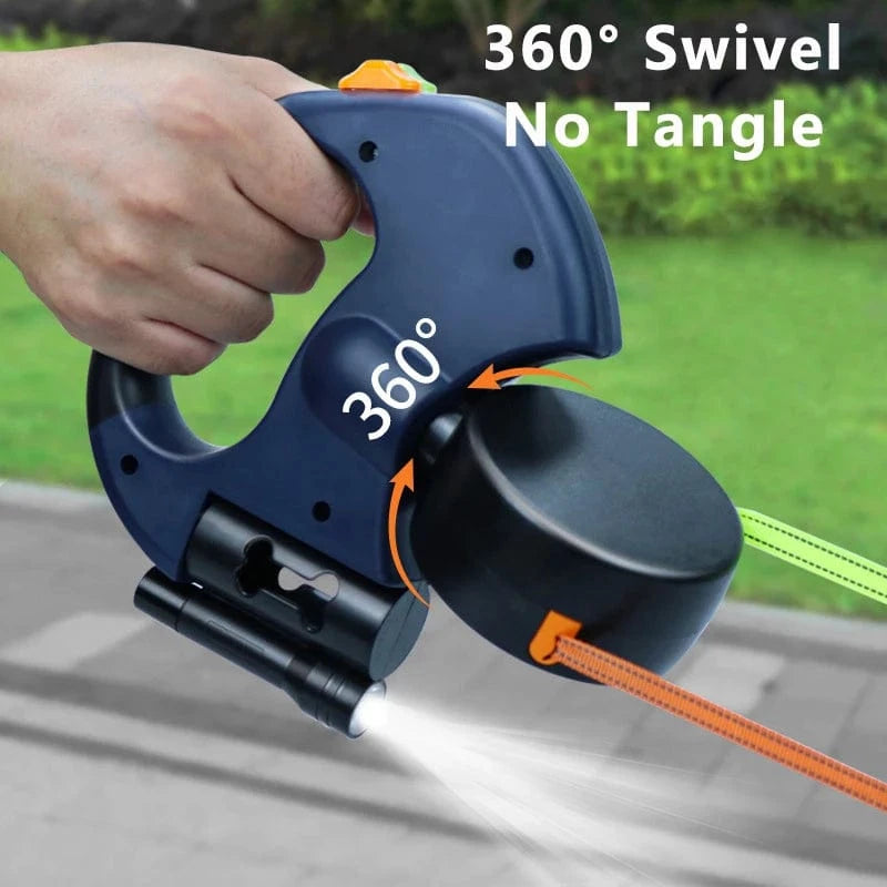 TechnuPet Smart Dog Leash 3m Retractable Double Dog Leash