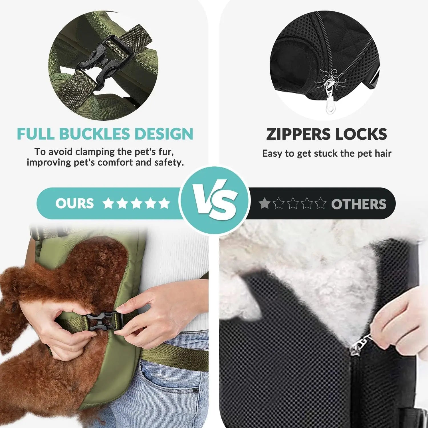 Adjustable Front Pet Carrier Backpack