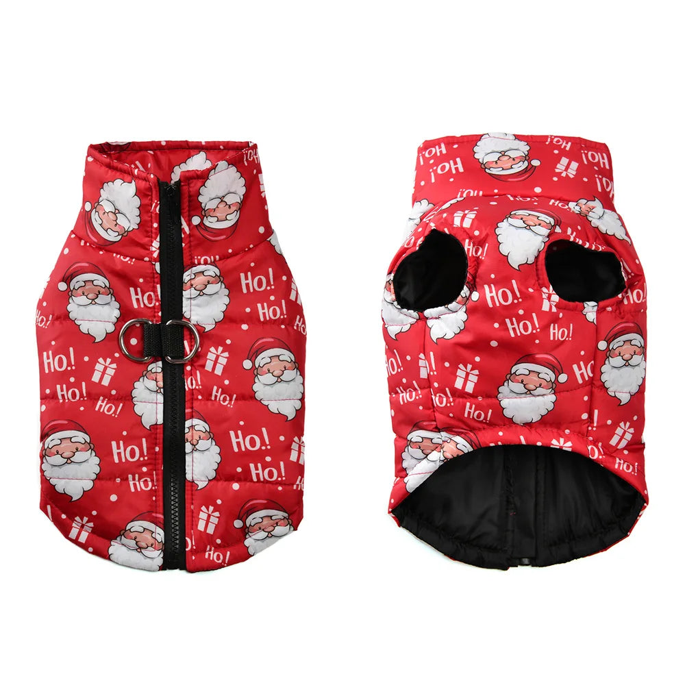 Christmas Party Dog Coat with Windproof Design-