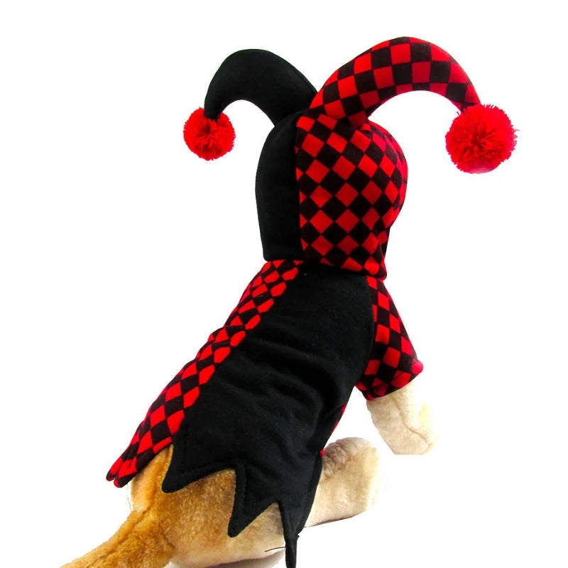 Halloween Clown Pet Costume for Dogs and Cats