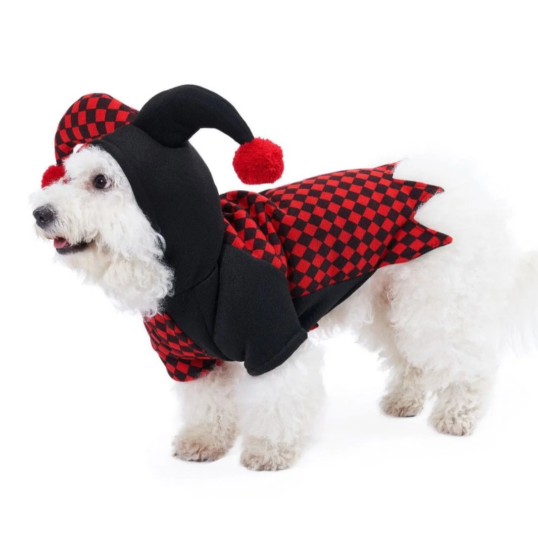 Halloween Clown Pet Costume for Dogs and Cats