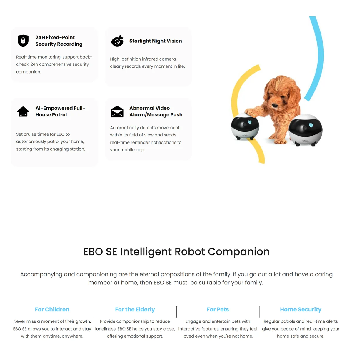 Smart Pet Camera Robot – 1080P-