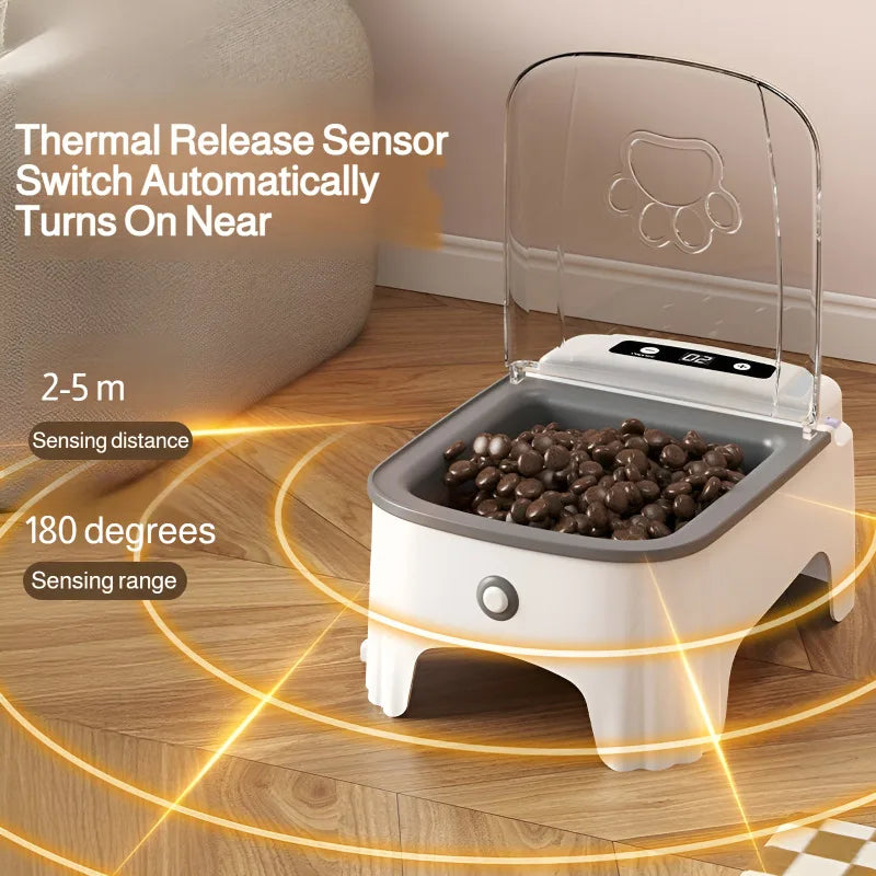 Smart Pet Feeder with Automatic Lid