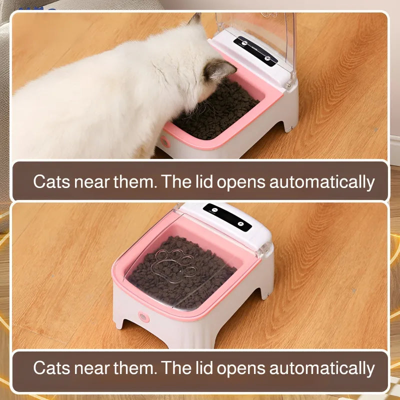 Smart Pet Feeder with Automatic Lid