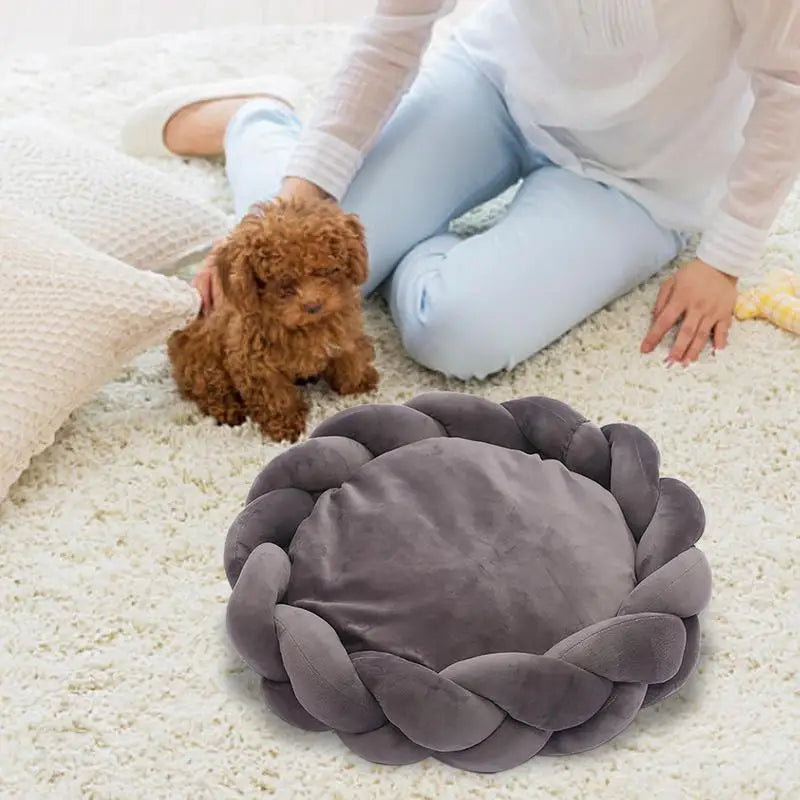 Soft Washable Round Cat Bed-
