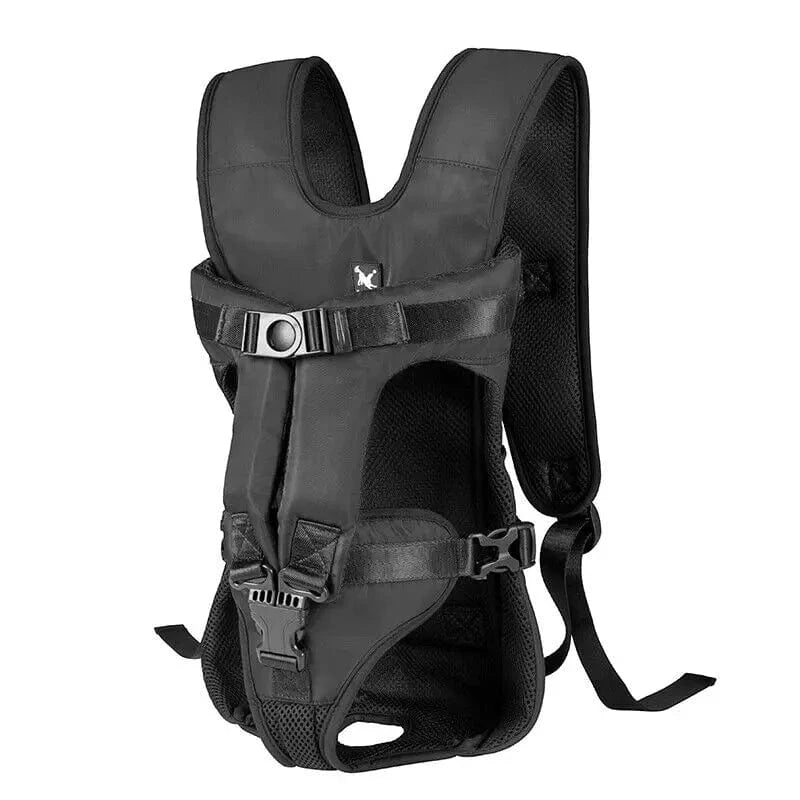 TechnuPet Pet Backpack black / L Adjustable Front Pet Carrier Backpack
