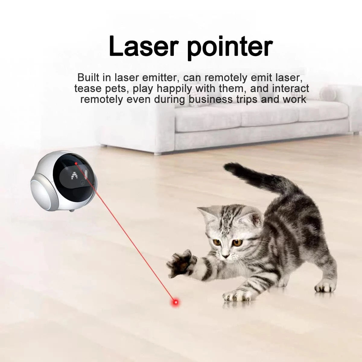 TechnuPet Cat Camera Auto-Charging 2K WiFi Pet Robot Camera