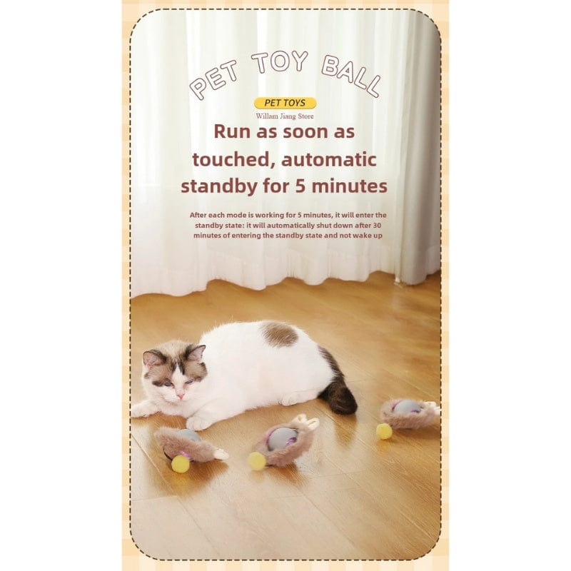 TechnuPet Cat Toys Automatic Rolling Cat Ball
