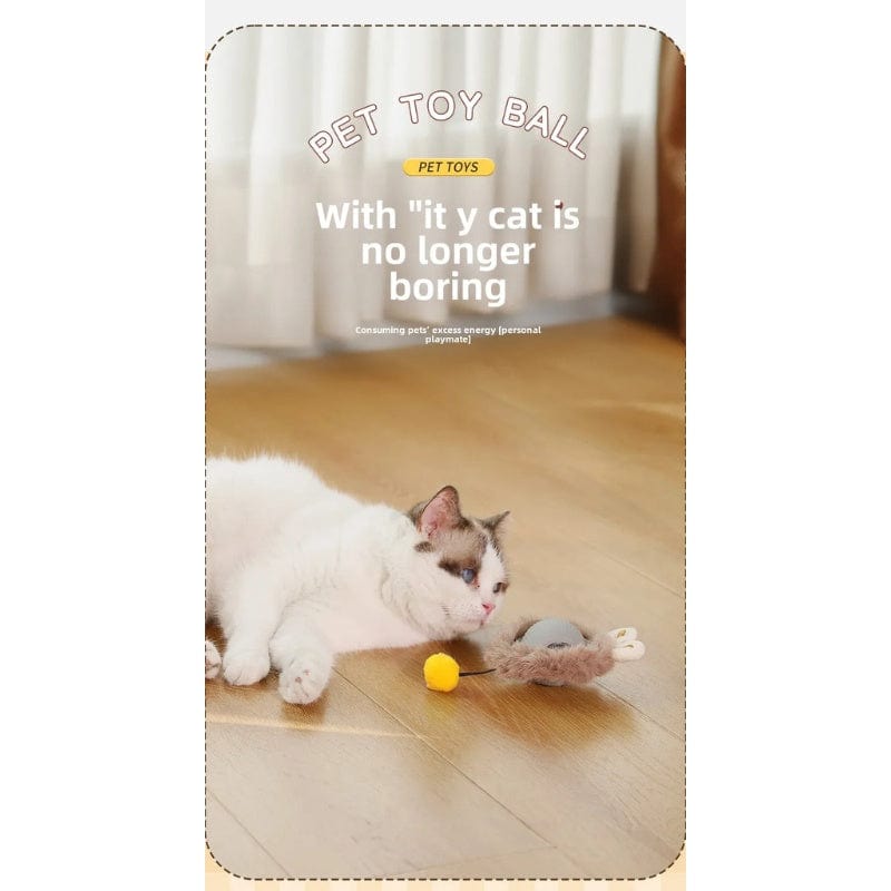 TechnuPet Cat Toys Automatic Rolling Cat Ball