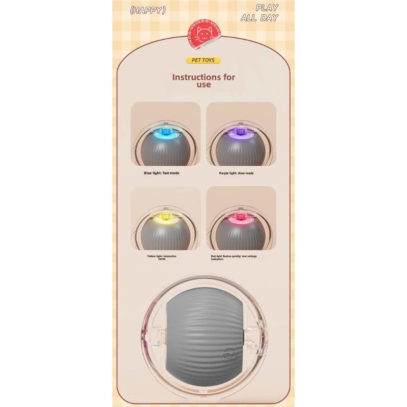 TechnuPet Cat Toys Automatic Rolling Cat Ball
