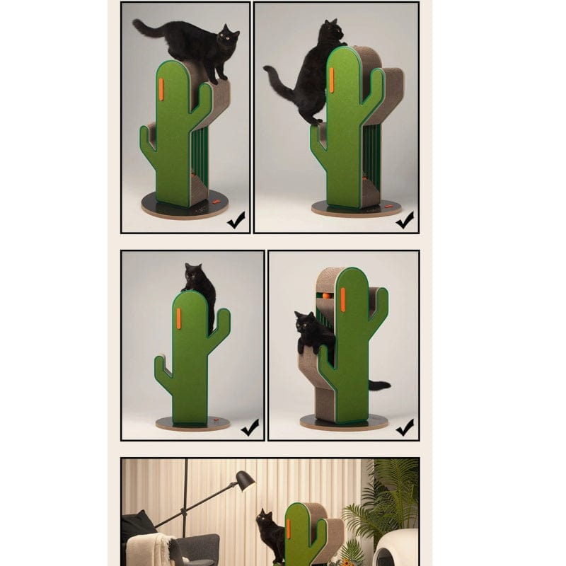 TechnuPet Cat Scratching Post Cat climbing frame Cactus Cat Scratching Post