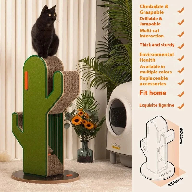 TechnuPet Cat Scratching Post Cat climbing frame Cactus Cat Scratching Post