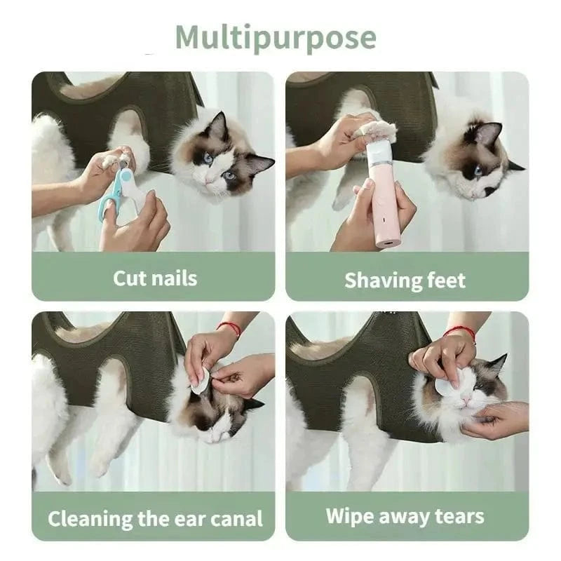TechnuPet Cat Grooming Restraint Bag