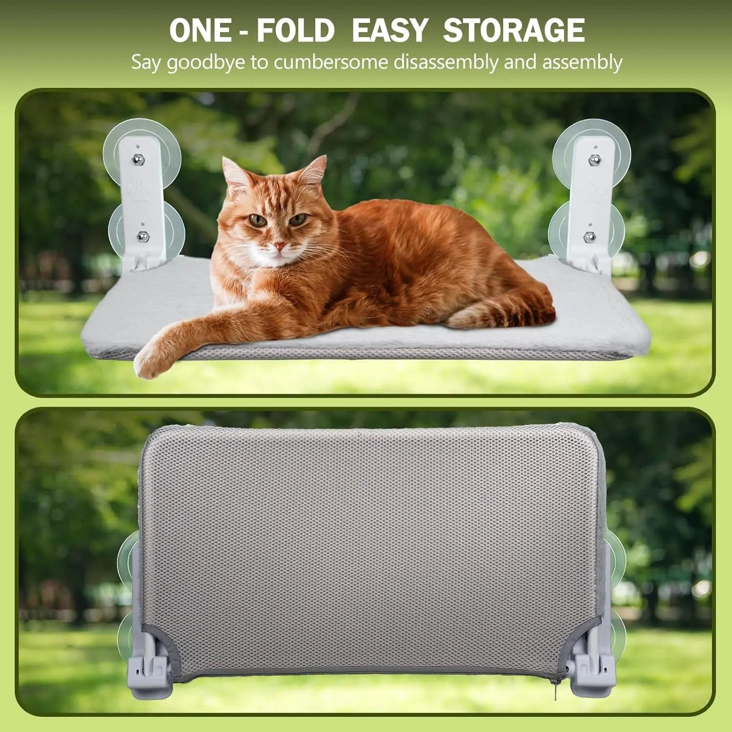 TechnuPet Cat Hammock Cat Hammock Window Bed