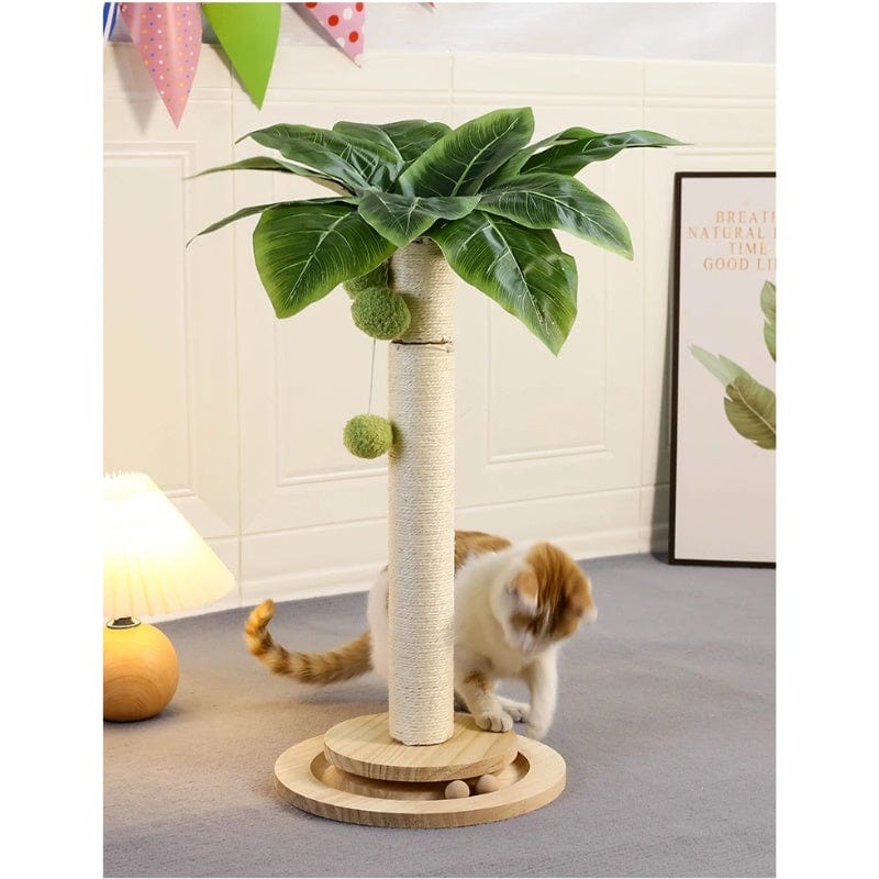 TechnuPet Cat Scratching Post Cat Scratching Post with Hanging Balls