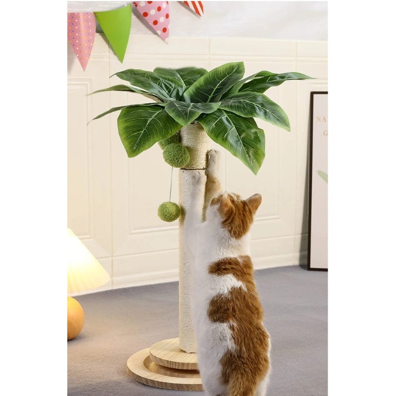 TechnuPet Cat Scratching Post Cat Scratching Post with Hanging Balls