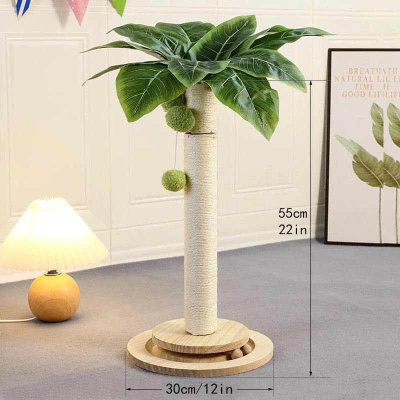TechnuPet Cat Scratching Post H55cm Cat Scratching Post with Hanging Balls