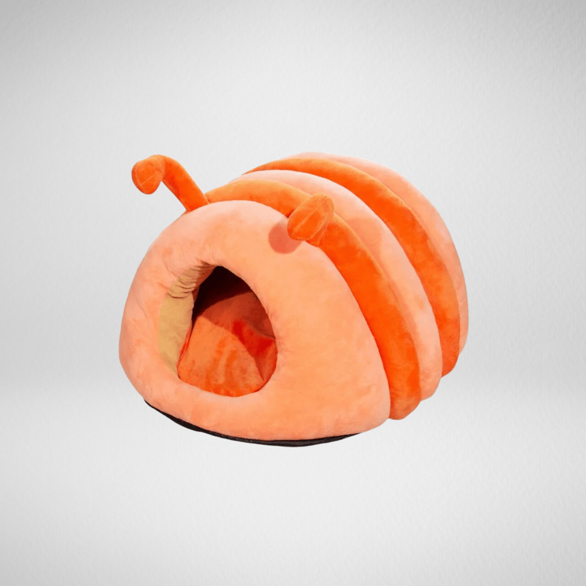 TechnuPet Cat Bed Orange / L-60x50x40cm Caterpillar Plush Cat Bed
