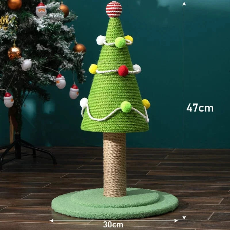 TechnuPet Cat Tree 30x47cm Christmas Cat Tree Tower with Scratching Post
