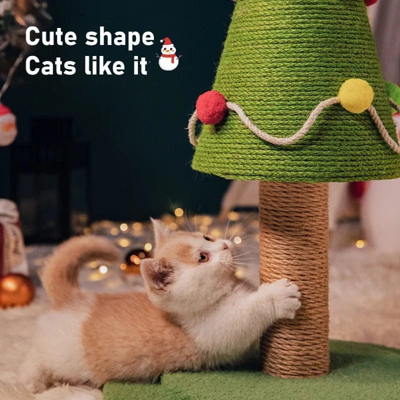 TechnuPet Cat Tree Christmas Cat Tree Tower with Scratching Post