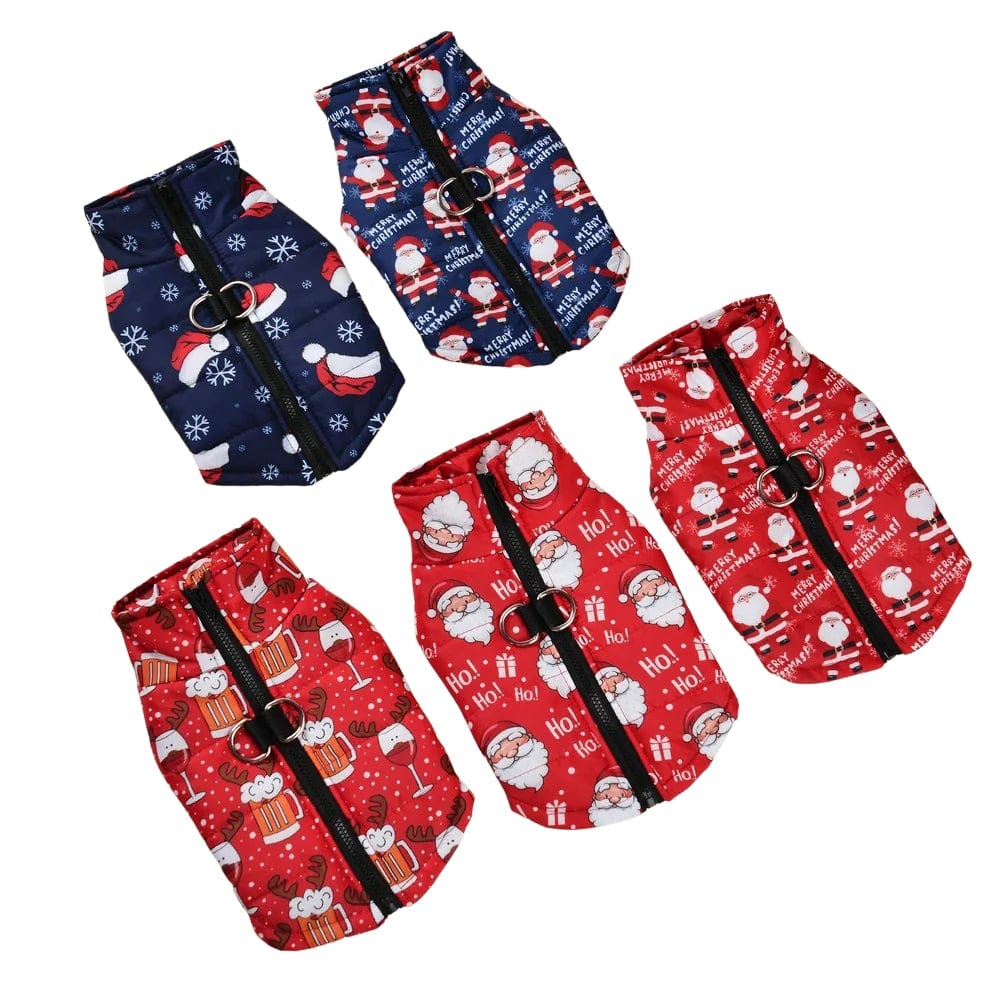 TechnuPet Dog Christmas Outfit Christmas Party Dog Coat with Windproof Design