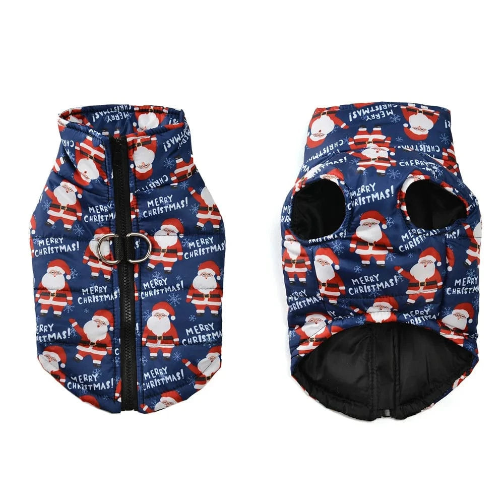 TechnuPet Pet Clothing 03 / M Christmas Print Dog Winter Jacket