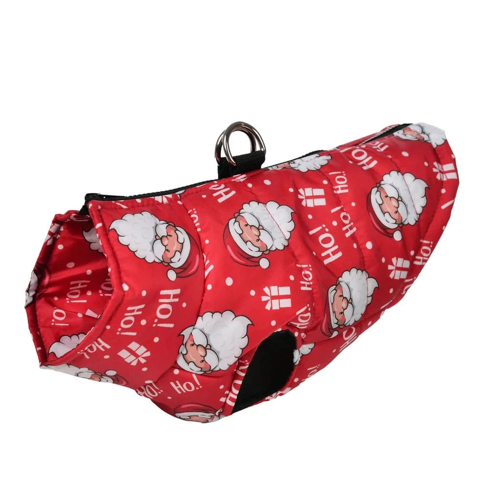 TechnuPet Pet Clothing Christmas Print Dog Winter Jacket