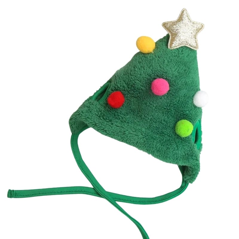 TechnuPet Dog Christmas Outfit Hat-Green / S Christmas Reindeer Pet Hat and Scarf Set