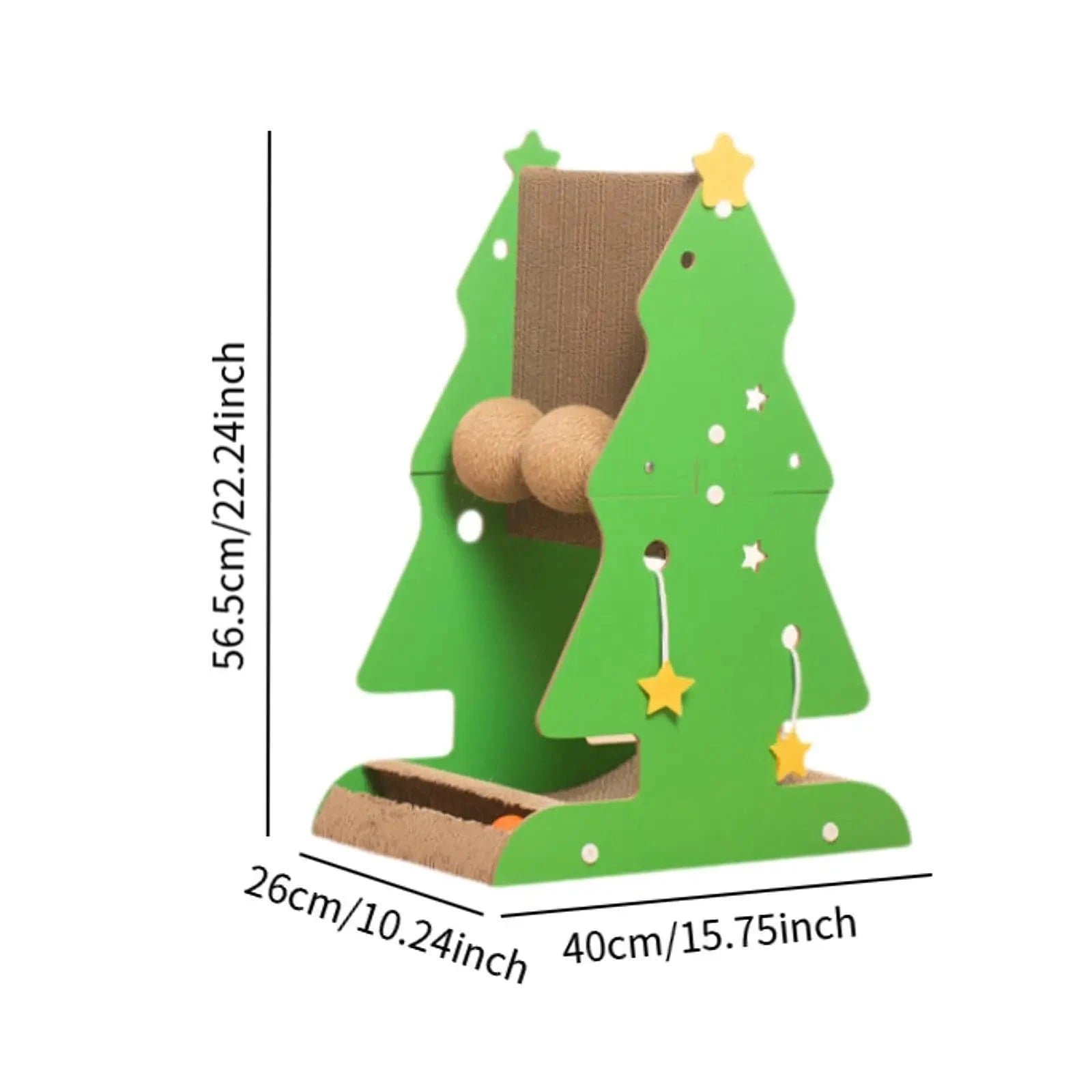 TechnuPet Cat Tree Christmas Tree Cat Scratching Post