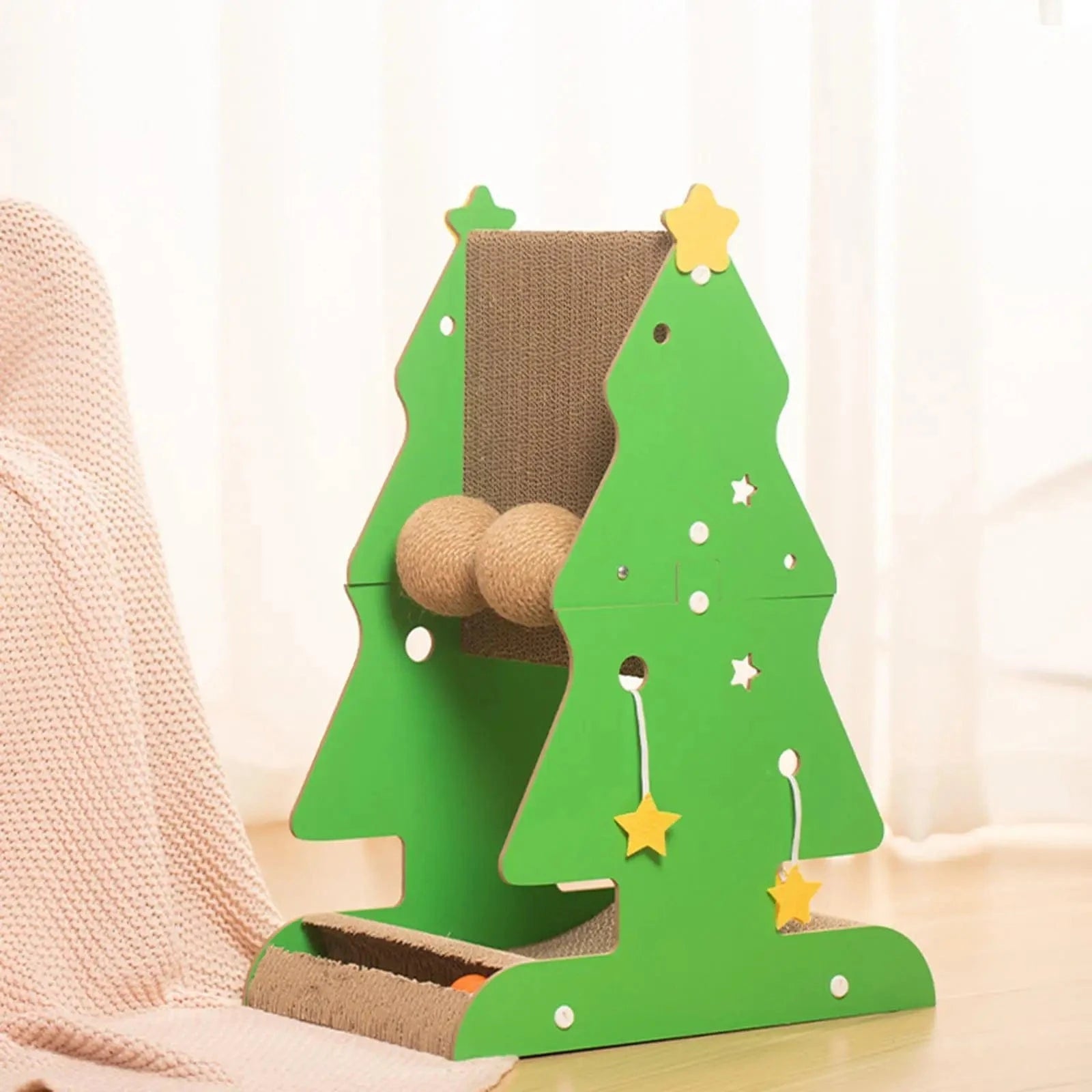 TechnuPet Cat Tree Christmas Tree Cat Scratching Post