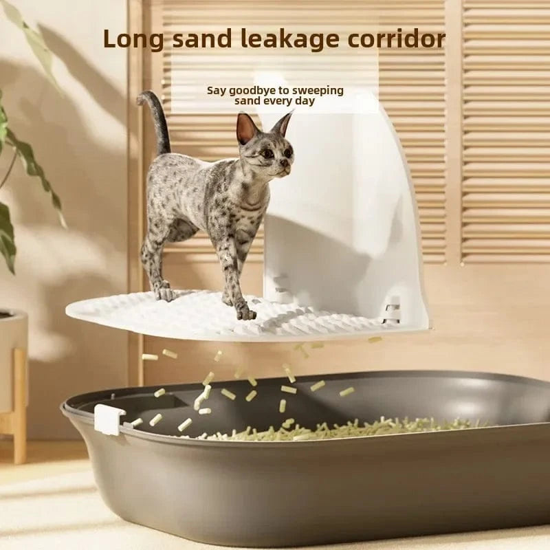 TechnuPet Smart Cat Litter Closed Corridor Cat Litter Box