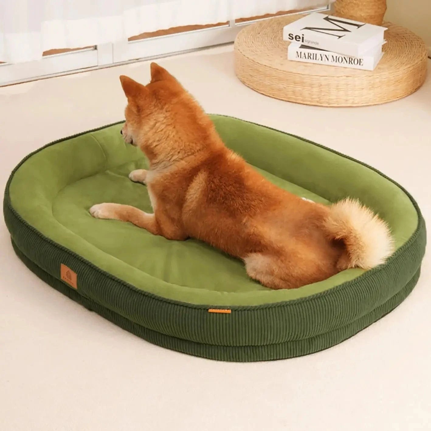 TechnuPet Dog Bed Corduroy Dog Bed
