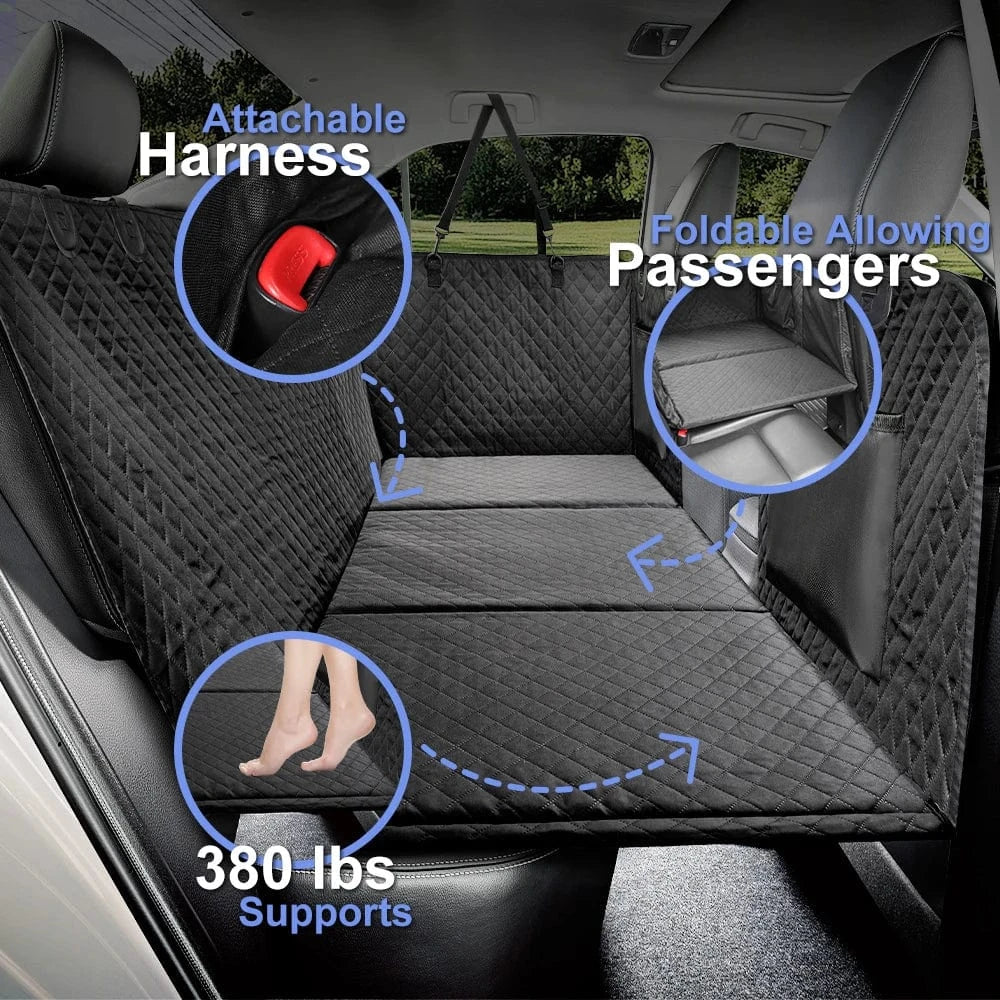 TechnuPet Car Accessories for Dogs Black / 128x61.5cm Dog Car Backseat Extender