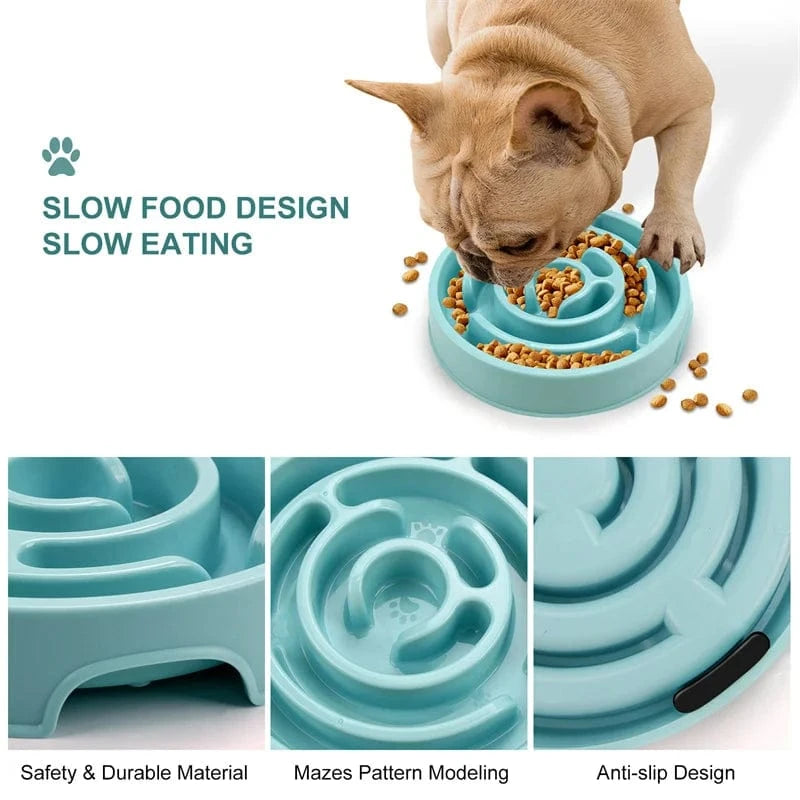 TechnuPet Dog Slow Feeder Dog Puzzle Slow Feeder Bowl