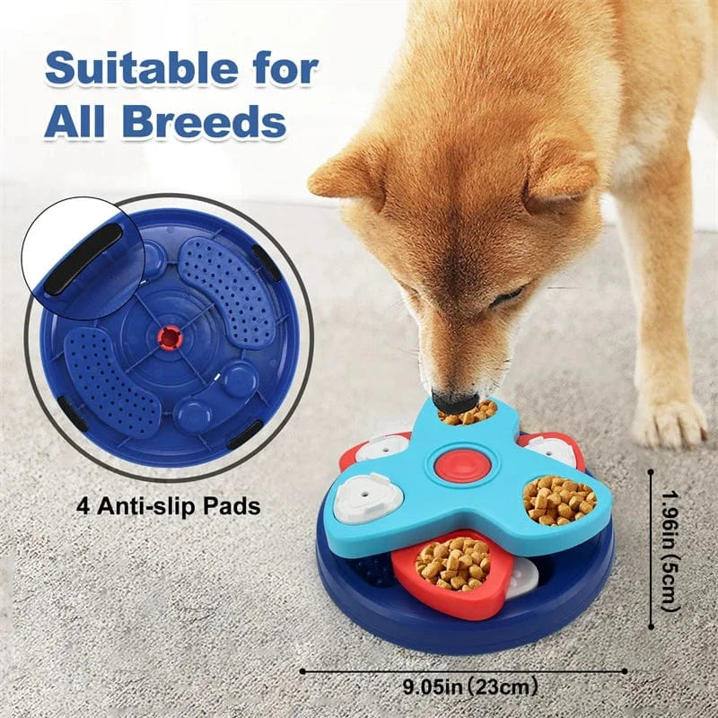 TechnuPet Dog Slow Feeder Dog Puzzle Slow Feeder Bowl