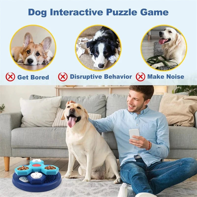 TechnuPet Dog Slow Feeder Dog Puzzle Slow Feeder Bowl