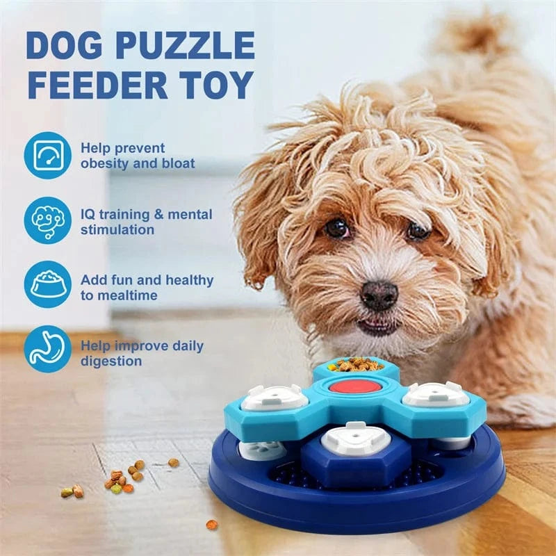 TechnuPet Dog Slow Feeder Dog Puzzle Slow Feeder Bowl