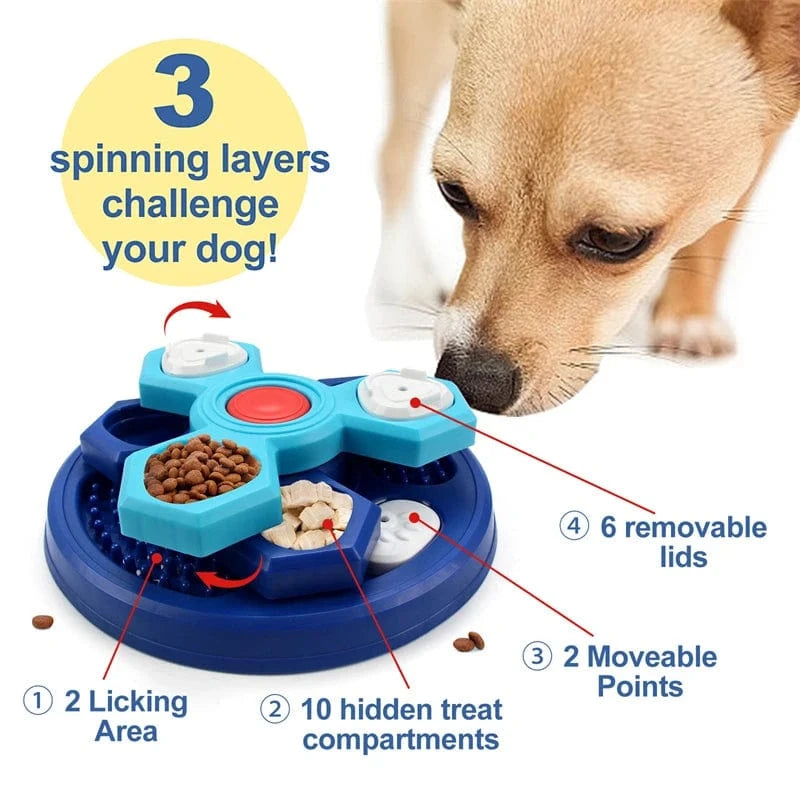 TechnuPet Dog Slow Feeder Dog Puzzle Slow Feeder Bowl