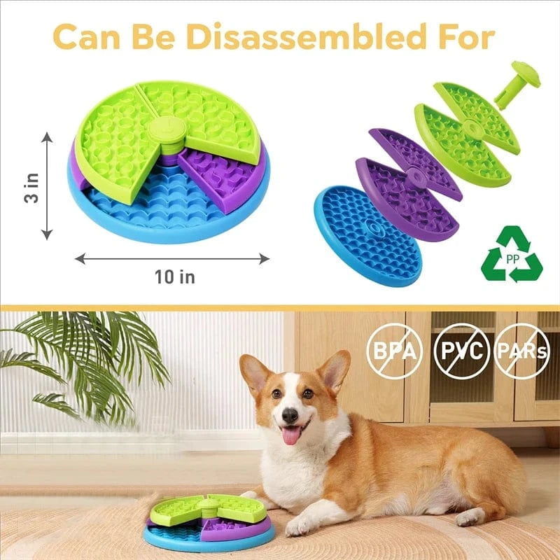 TechnuPet Dog Slow Feeder Dog Puzzle Slow Feeder Bowl