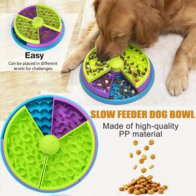 TechnuPet Dog Slow Feeder Dog Puzzle Slow Feeder Bowl