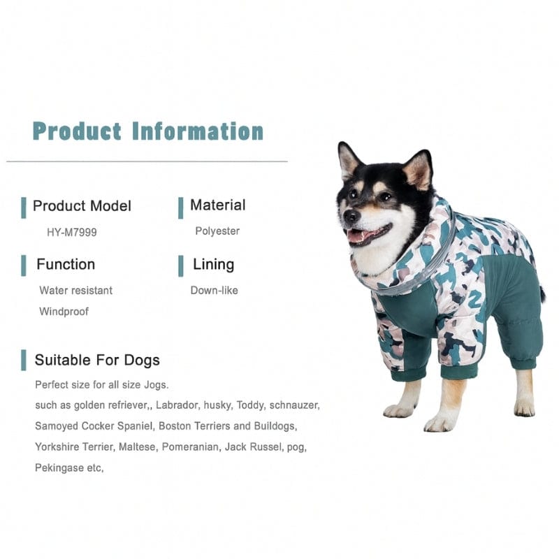 TechnuPet Pet Clothing Dog Winter Overalls