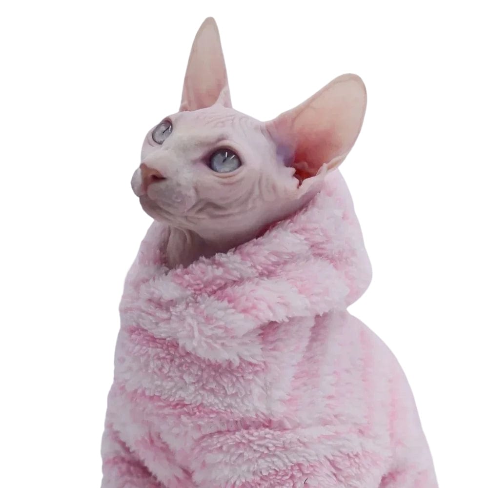 TechnuPet Cat Sweaters Double-Sided Fluffy Winter Jacket