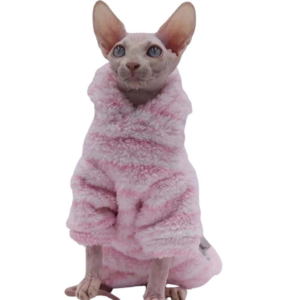 TechnuPet Cat Sweaters Double-Sided Fluffy Winter Jacket