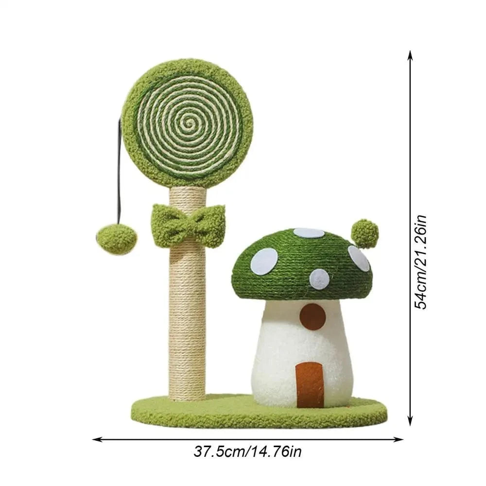 TechnuPet Cat Scratching Post Green / United States Durable Sisal Cat Scratch Board