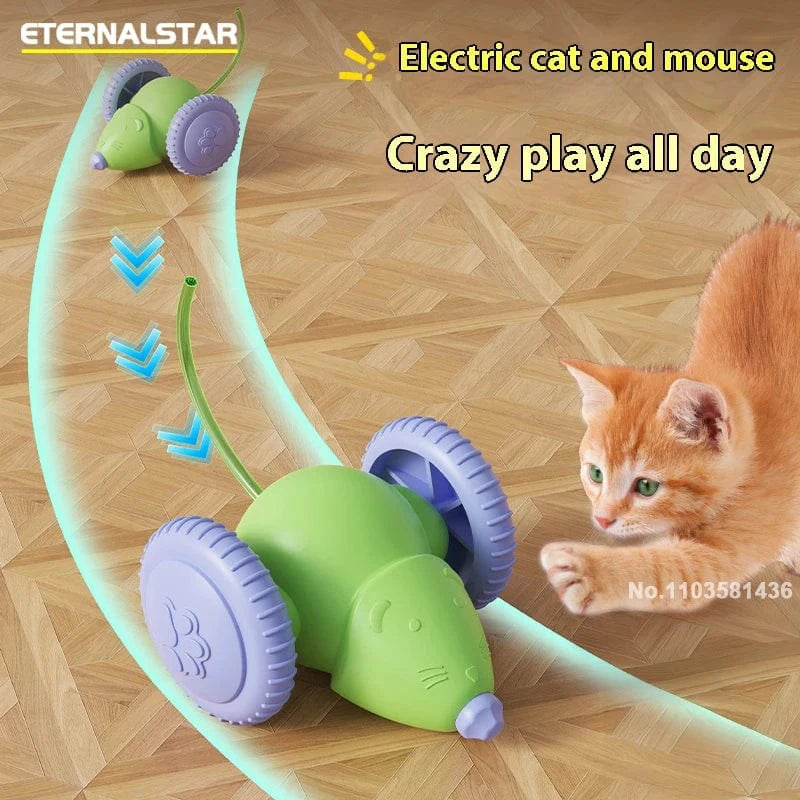 TechnuPet Smart Cat Toys Electric Mouse Car Cat Toy