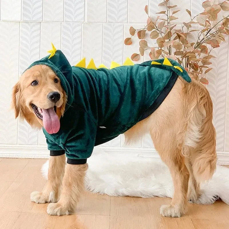 TechnuPet Dog Sweaters Fleece Warm Dog Pajamas for Large Dogs
