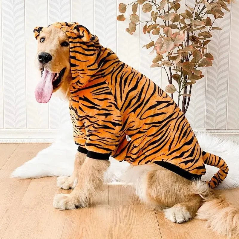 TechnuPet Dog Sweaters Fleece Warm Dog Pajamas for Large Dogs