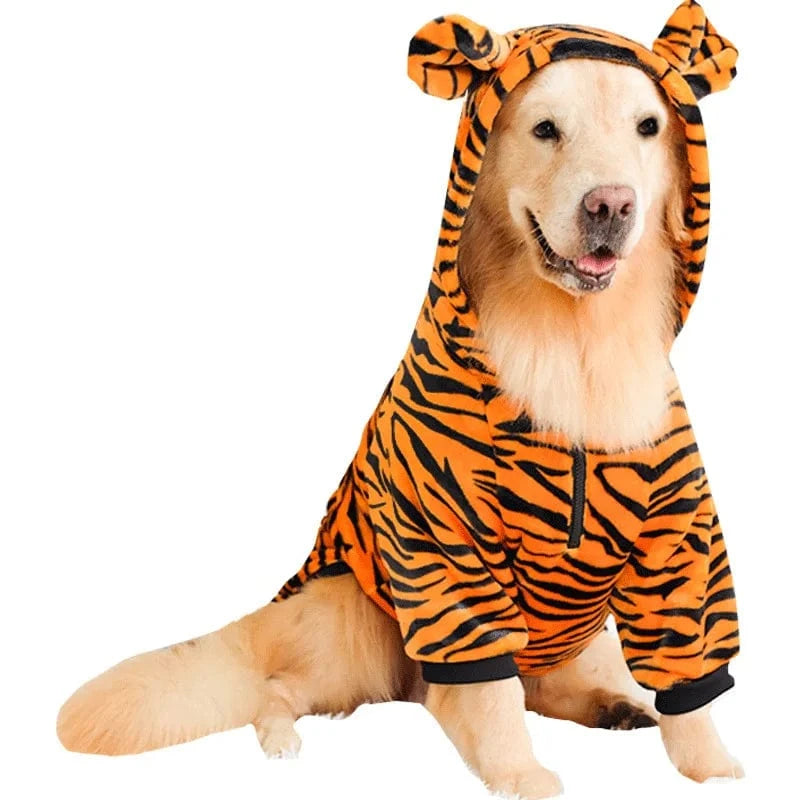 TechnuPet Dog Sweaters Fleece Warm Dog Pajamas for Large Dogs