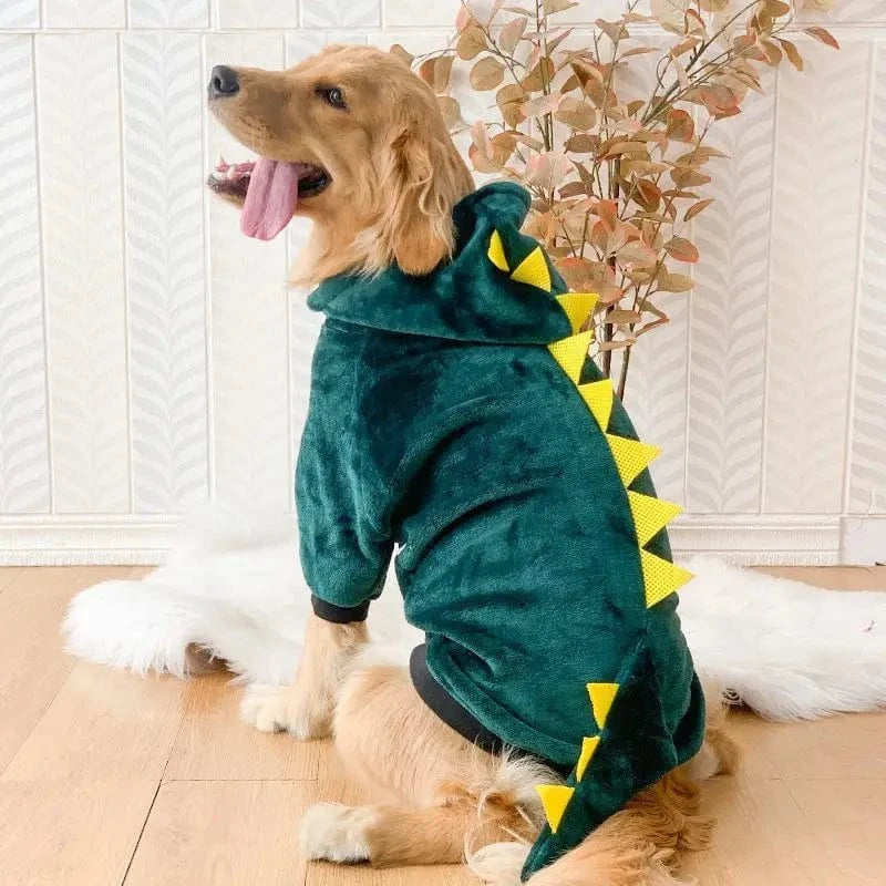TechnuPet Dog Sweaters Fleece Warm Dog Pajamas for Large Dogs